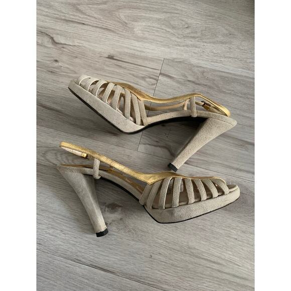 Sonia Rykiel Platform Slingback Heels Size 39.5 - Picture 5 of 6